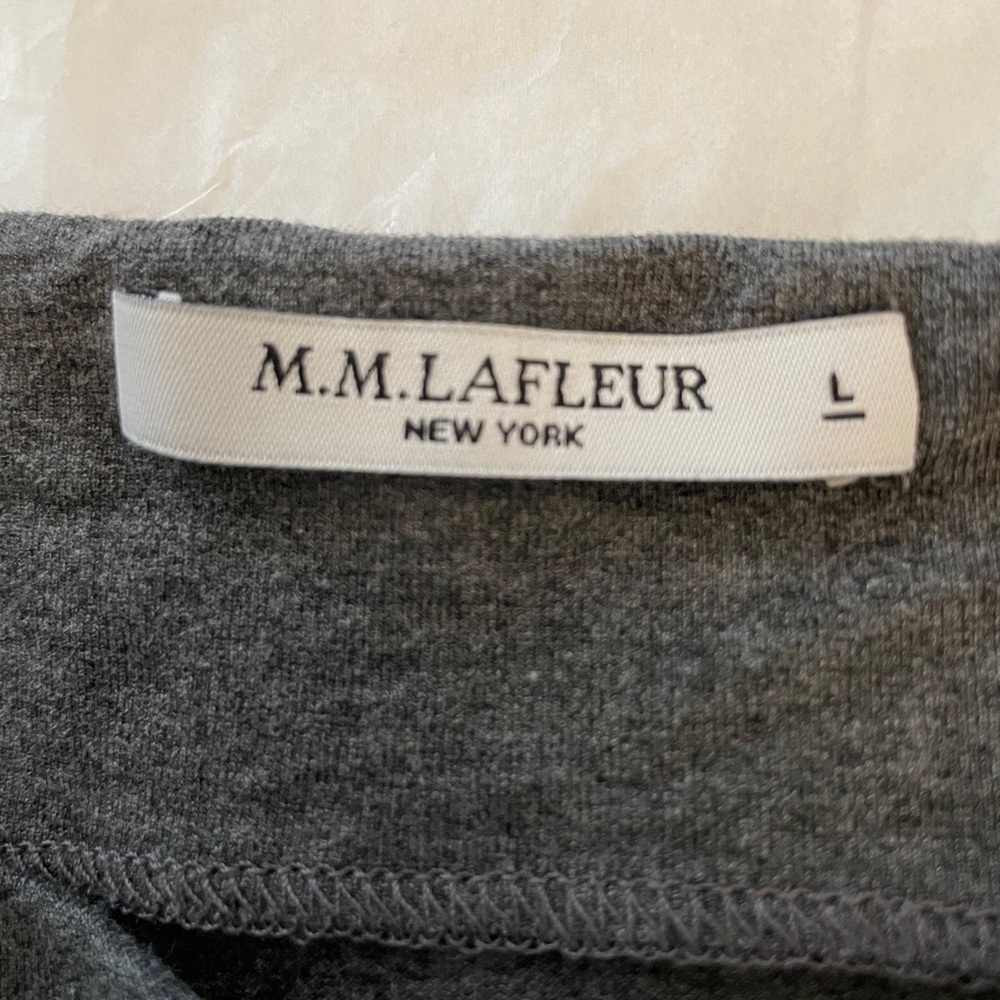 MM Lafleur Gray Asymmetrical Top Sz L - Picture 7 of 7